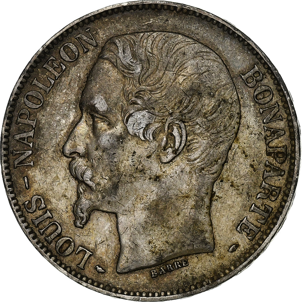 Frankreich, Louis-Napoléon Bonaparte, 5 Francs, 1852, Paris, Silber, SS