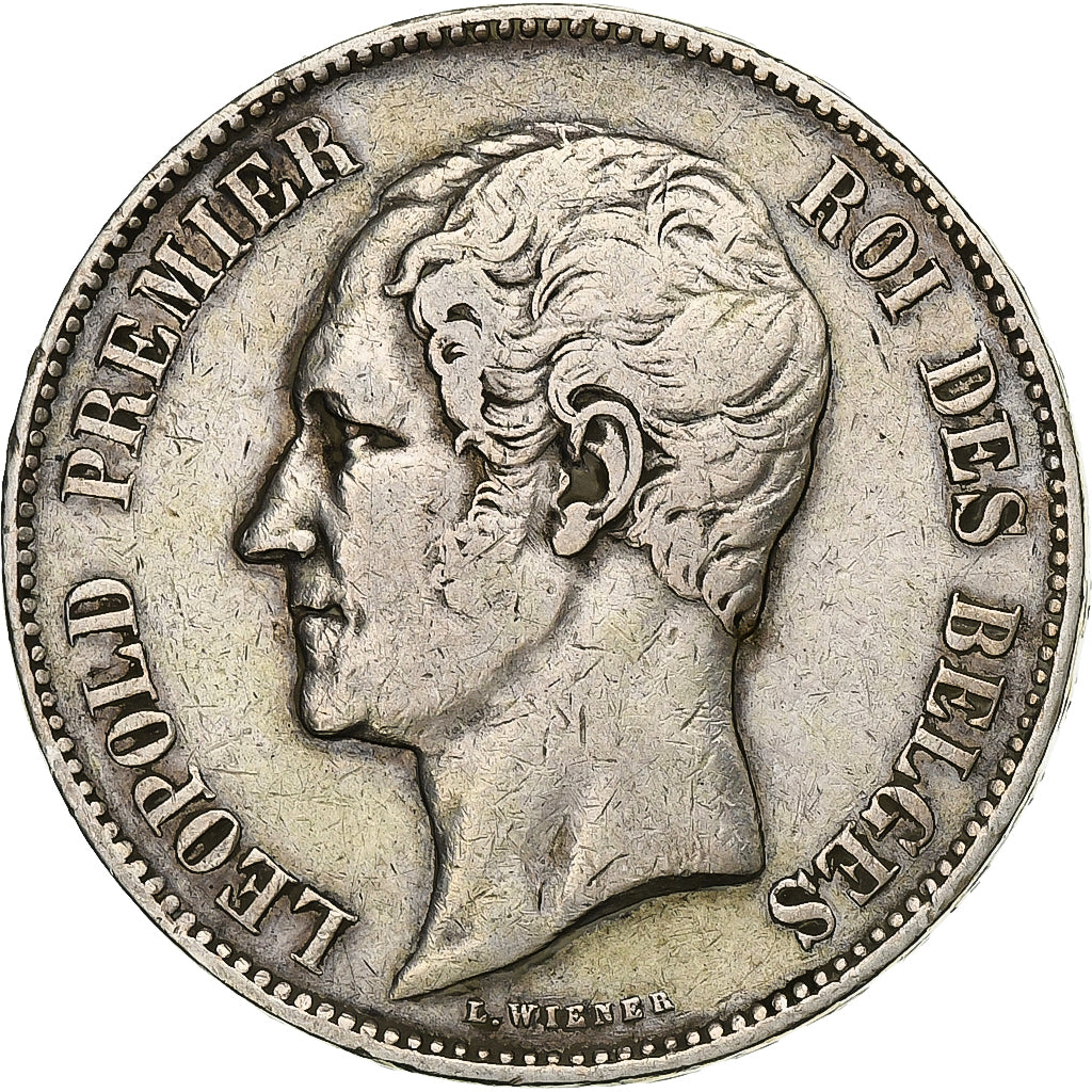 Belgium, Leopold I, 5 Francs, 5 Frank, 1850, Silver, EF(40-45), KM:17