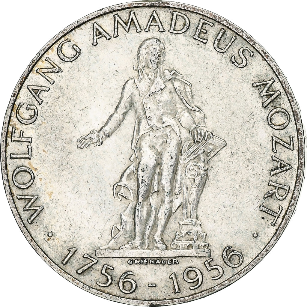 Austria, 25 Schilling, 1956, Plata, MBC+, KM:2881