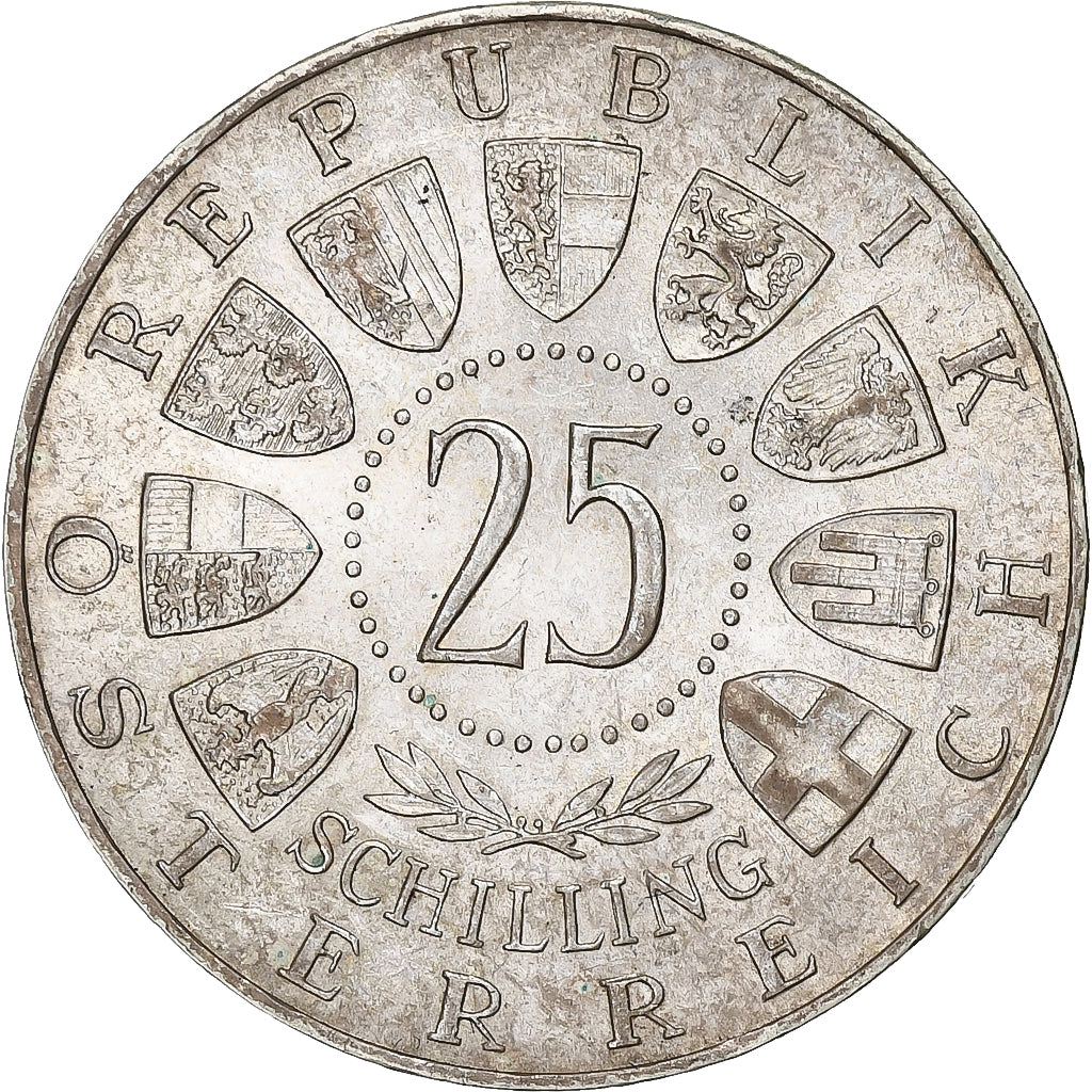 Österreich, 25 Schilling, 1958, Silber, VZ, KM:2884