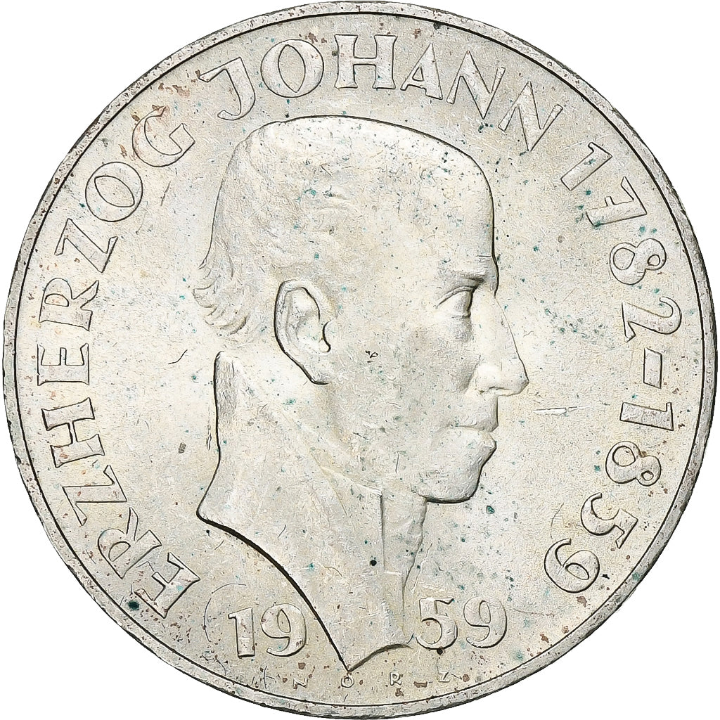 Austria, 25 Schilling, 1959, Silver, AU(55-58), KM:2887