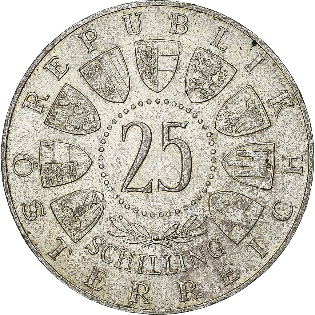 Austria, 25 Schilling, 1960, Plata, EBC, KM:2890