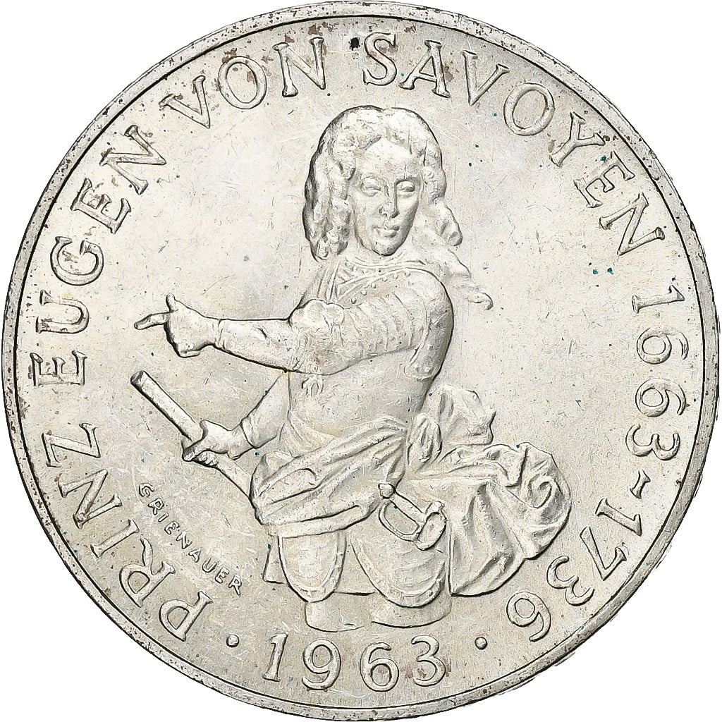 Austria, 25 Schilling, 1963, Plata, EBC, KM:2893