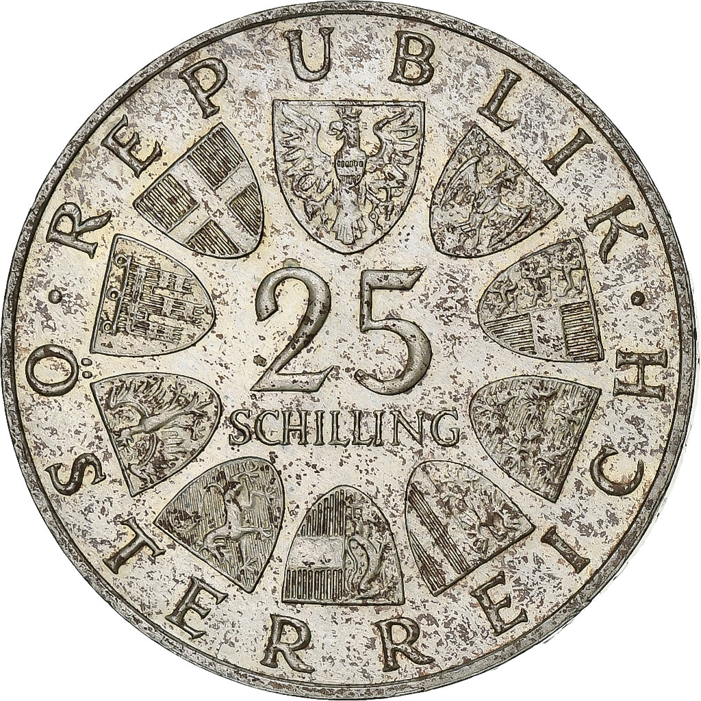 Austria, 25 Schilling, 1966, Plata, MBC+, KM:2899