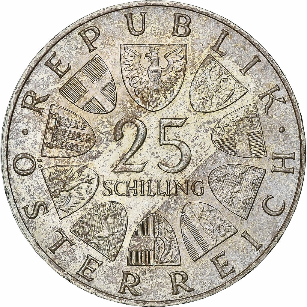 Austria, 25 Schilling, 1967, Vienne, Plata, EBC+, KM:2901
