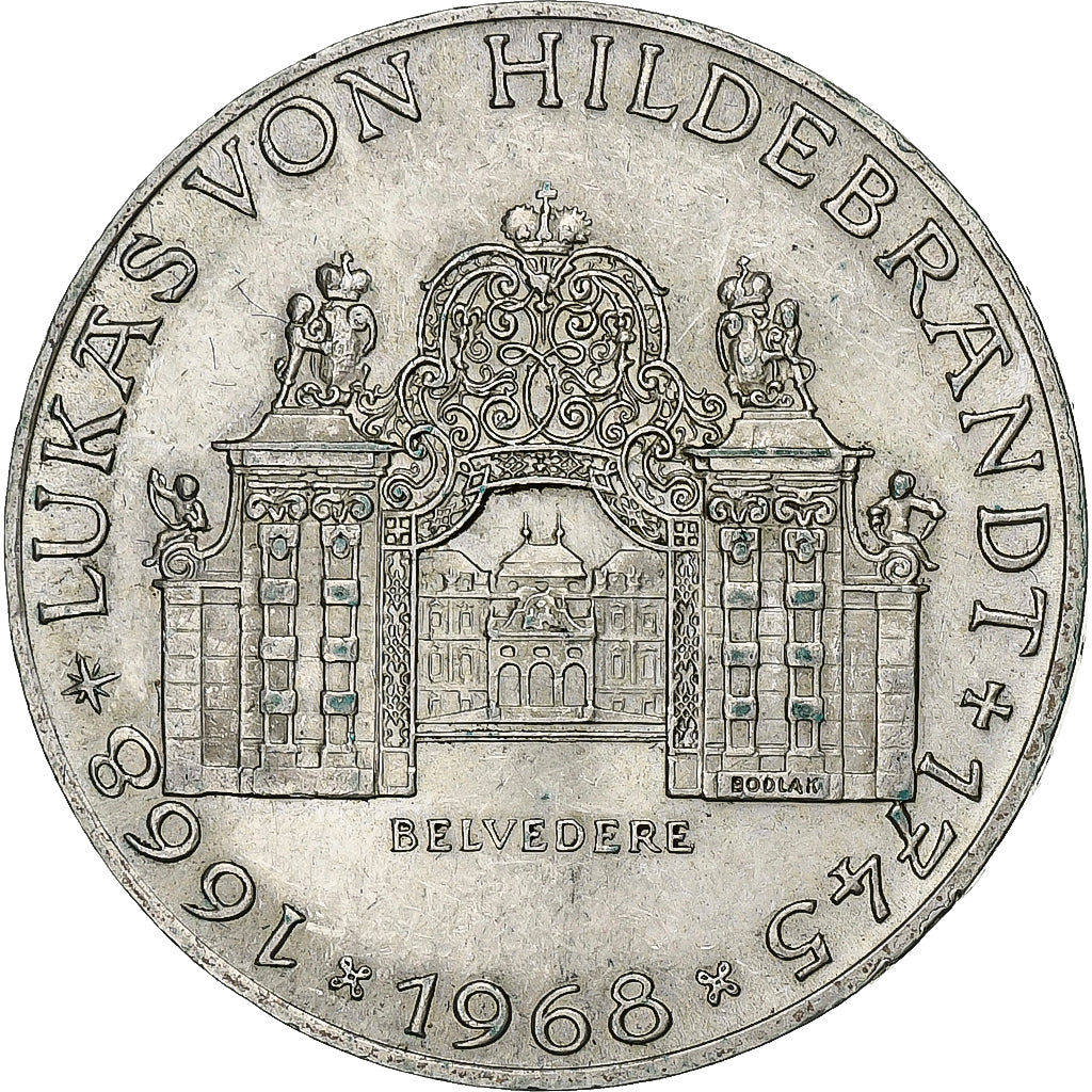 Austria, 25 Schilling, 1968, Plata, MBC+, KM:2903