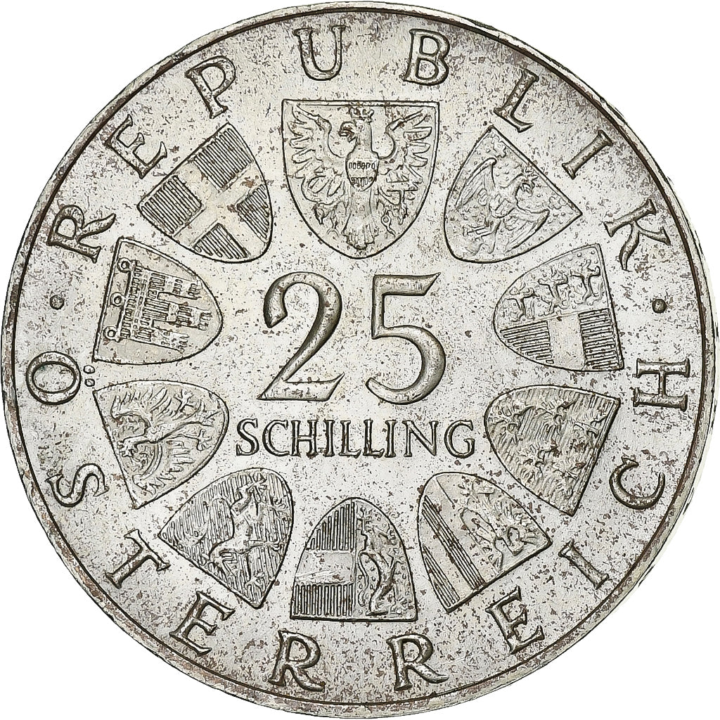 Austria, 25 Schilling, 1968, Silver, MS(60-62), KM:2903