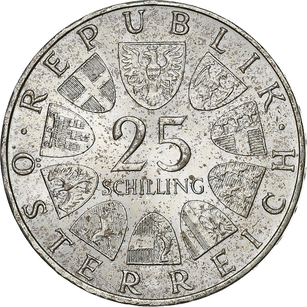 Austria, 25 Schilling, 1971, Plata, EBC, KM:2910