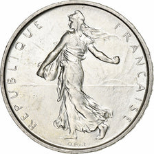 Frankrijk, 5 Francs, Semeuse, 1965, Zilver, UNC-, Gadoury:770, KM:926