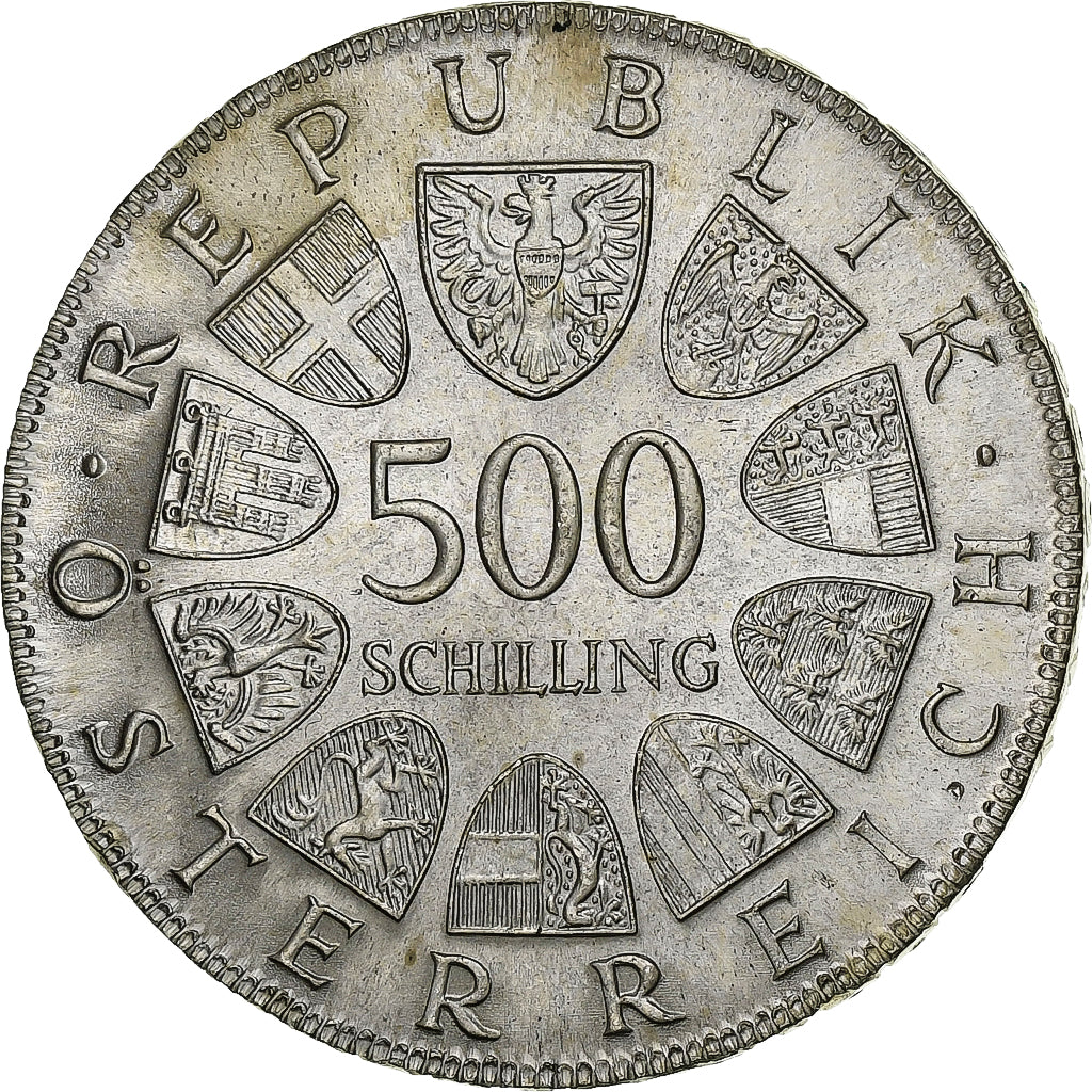 Austria, 500 Schilling, 1980, Vienne, Argento, SPL, KM:2947
