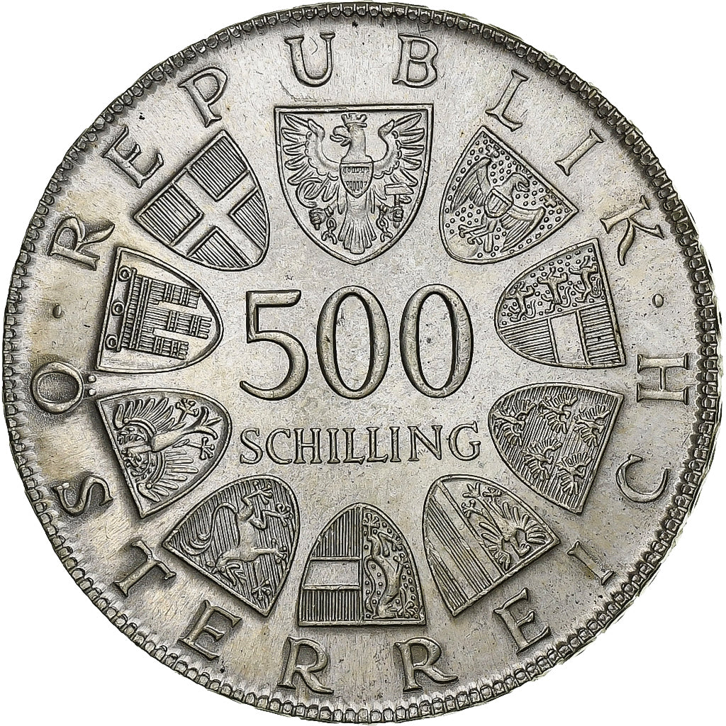 Austria, 500 Schilling, 1980, Vienna, Argento, SPL, KM:2948