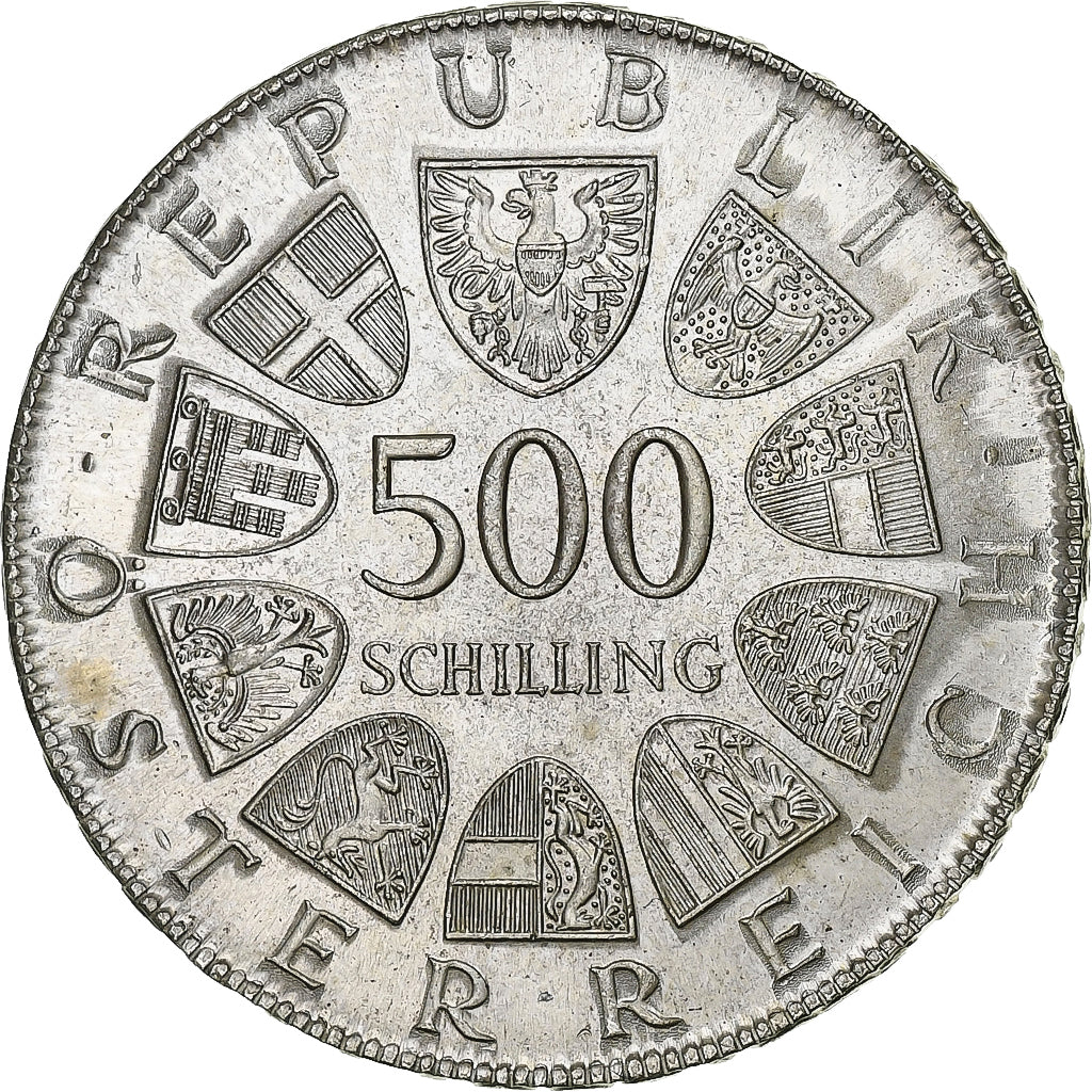 Austria, 500 Schilling, 1980, Silver, MS(60-62), KM:2949