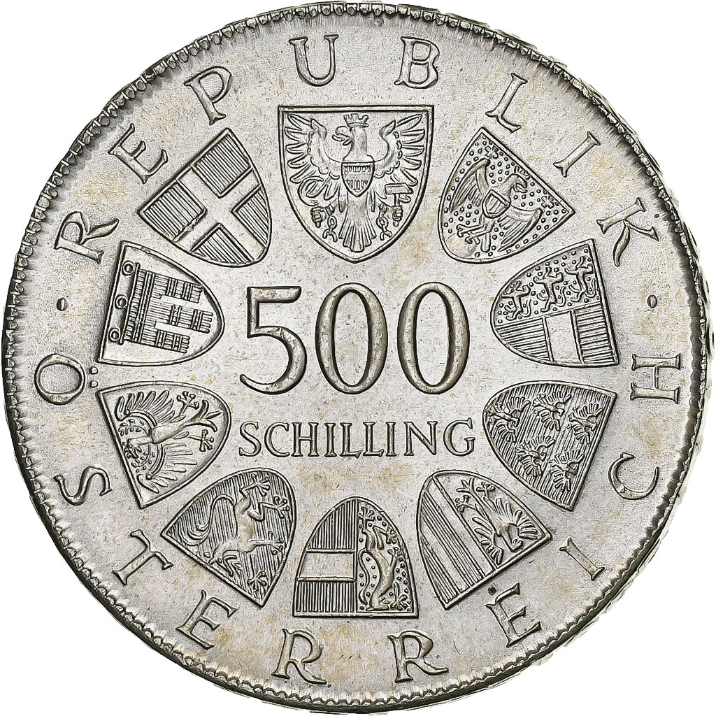 Austria, 500 Schilling, 1981, Srebro, MS(63), KM:2951