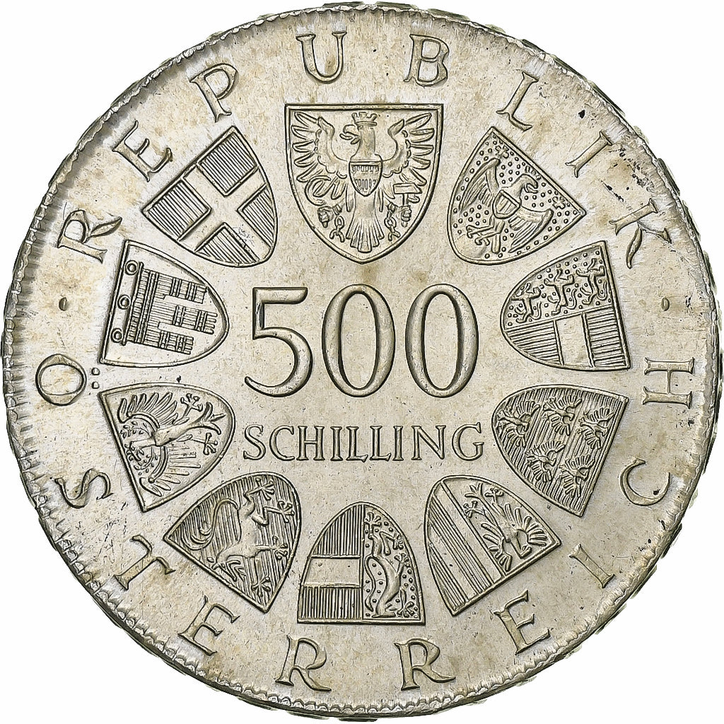 Austria, 500 Schilling, 1981, Vienna, Srebro, MS(60-62), KM:2952