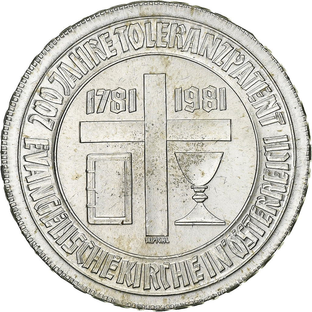 Austria, 500 Schilling, 1981, Vienna, Srebro, MS(63), KM:2954