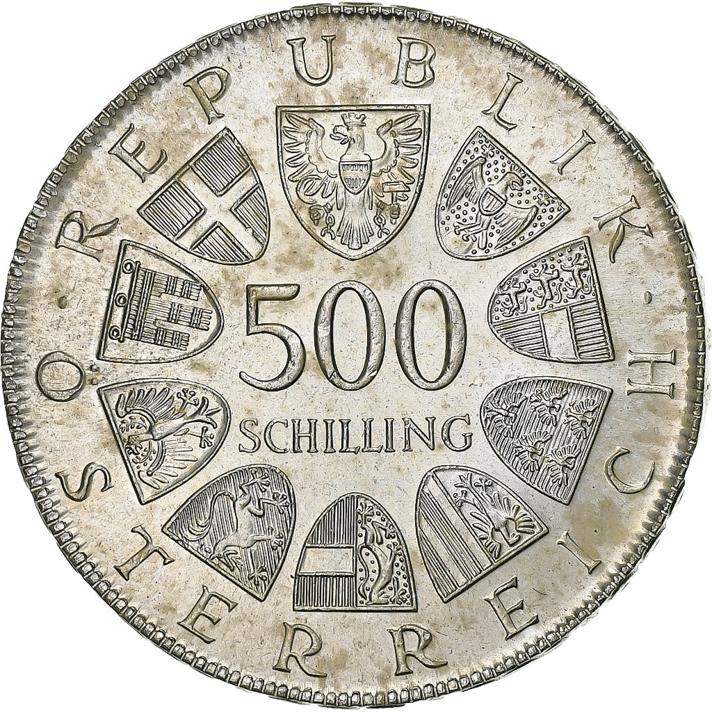 Österreich, 500 Schilling, 1982, Vienna, Silber, VZ+, KM:2959
