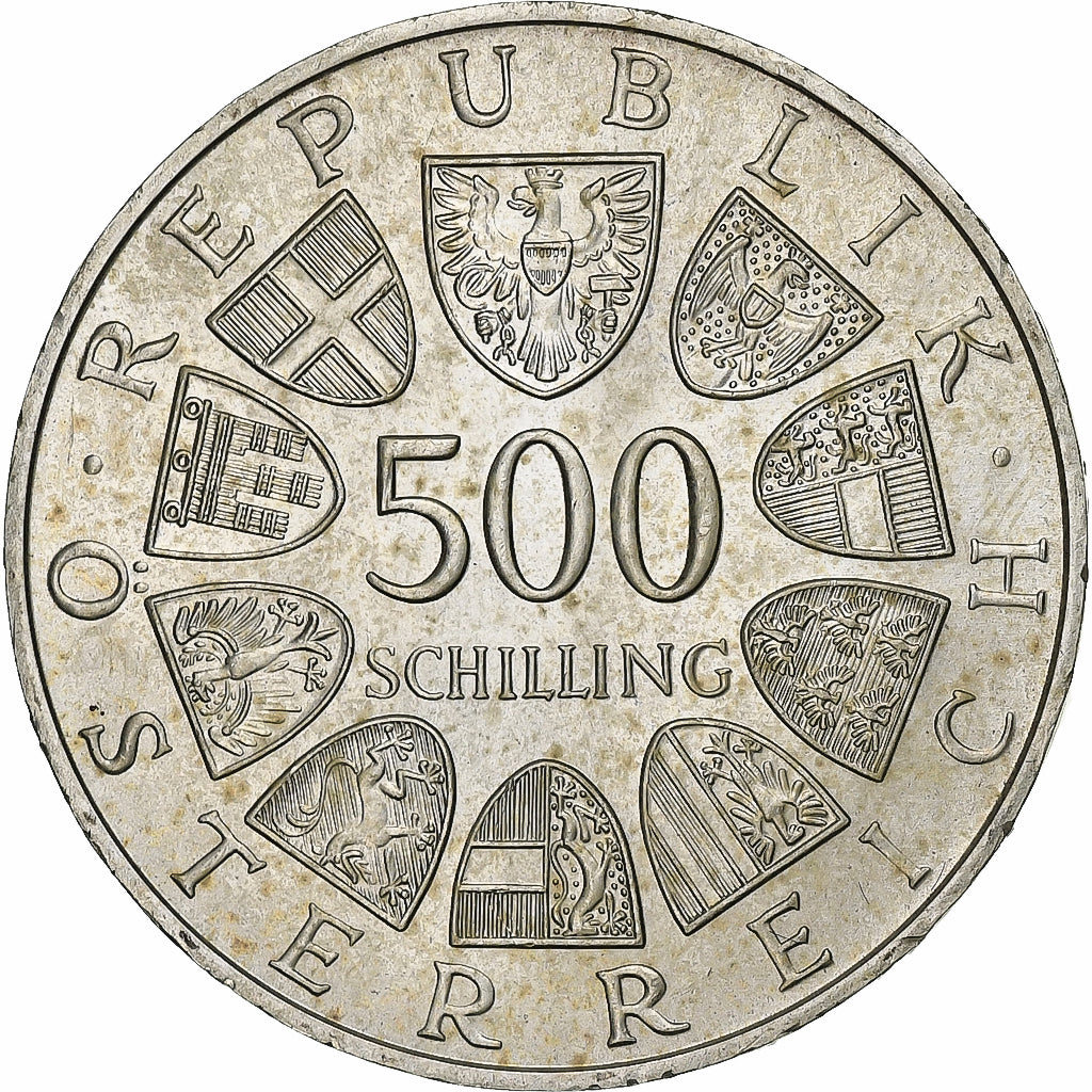 Austria, 500 Schilling, 1983, Vienna, Silver, MS(60-62), KM:2963