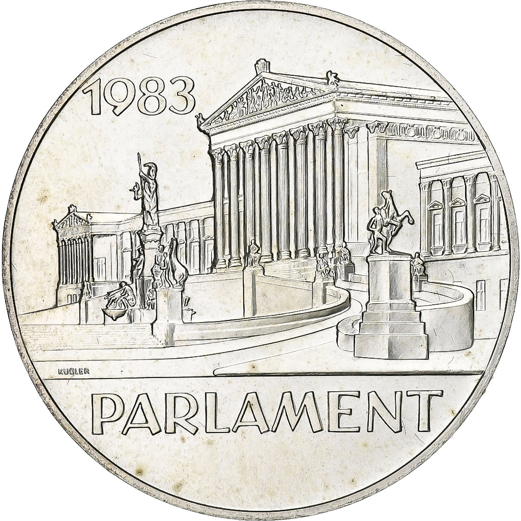Oostenrijk, 500 Schilling, 1983, Vienna, Zilver, PR+, KM:2964