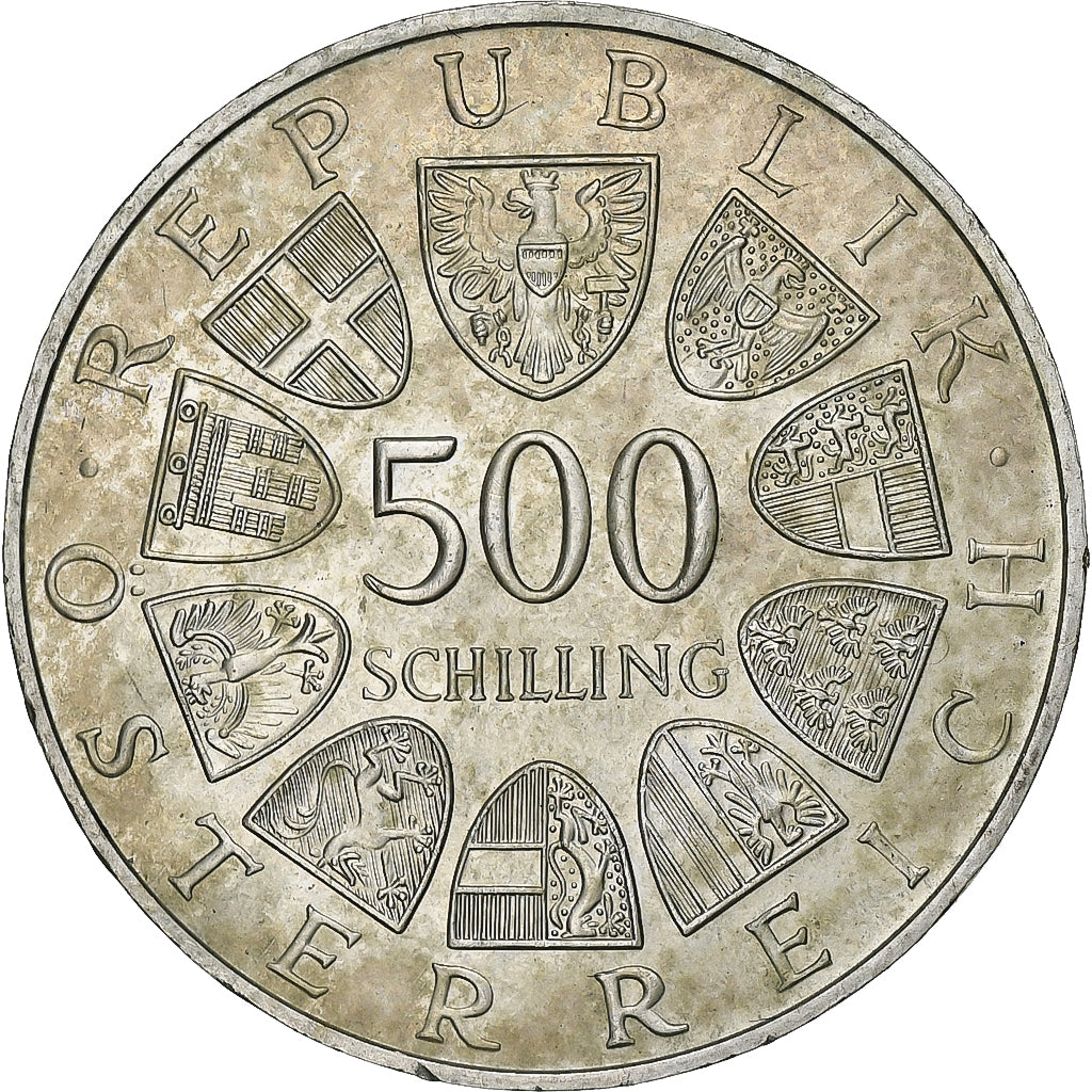 Austria, 500 Schilling, 1983, Vienna, Silver, MS(60-62), KM:2961