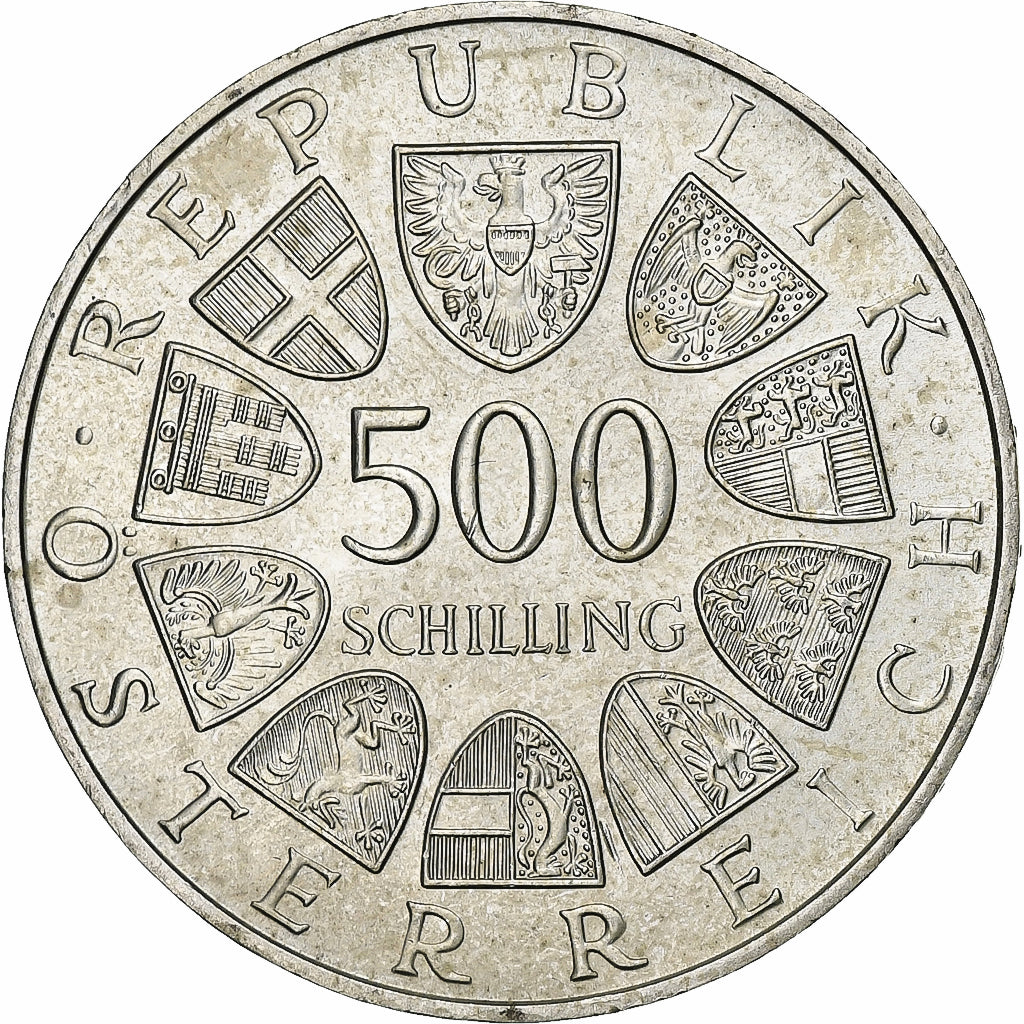 Austria, 500 Schilling, 1984, Vienna, Srebro, MS(60-62), KM:2967