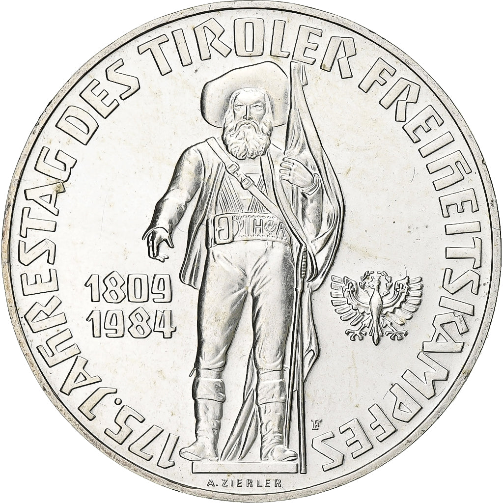 Austria, 500 Schilling, 1984, Vienna, Srebro, MS(63), KM:2966