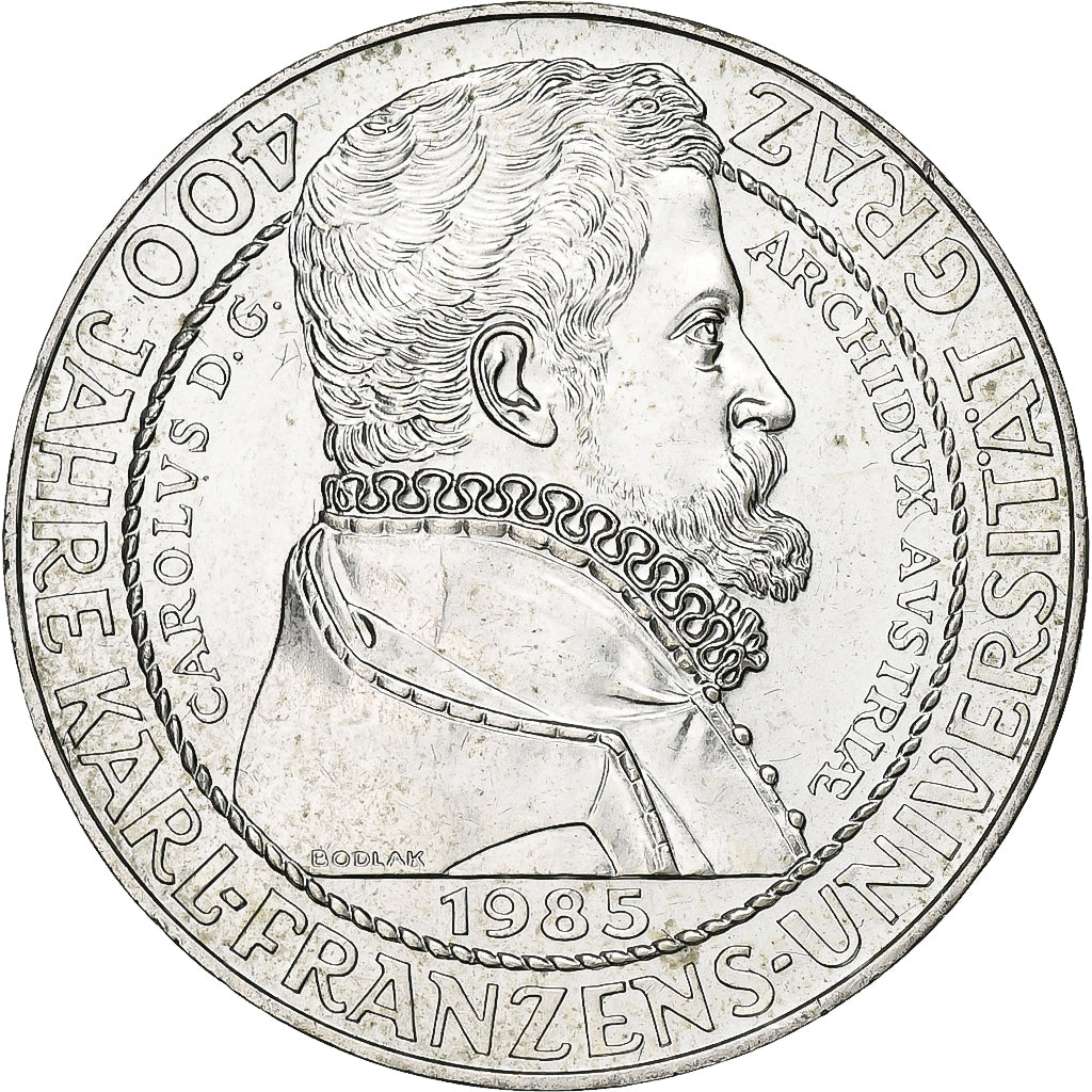 Austria, 500 Schilling, 1985, Vienna, Silver, MS(60-62), KM:2971