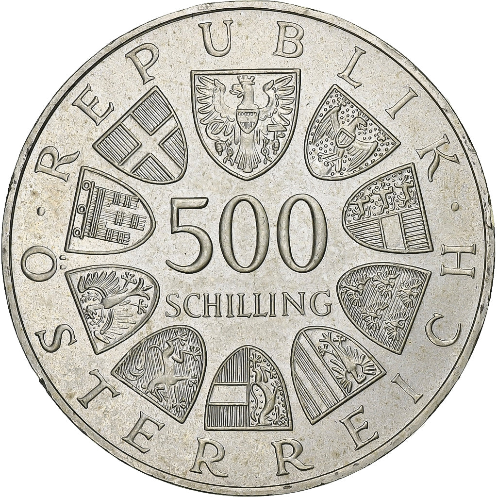 Österreich, 500 Schilling, 1985, Vienna, Silber, VZ+, KM:2972