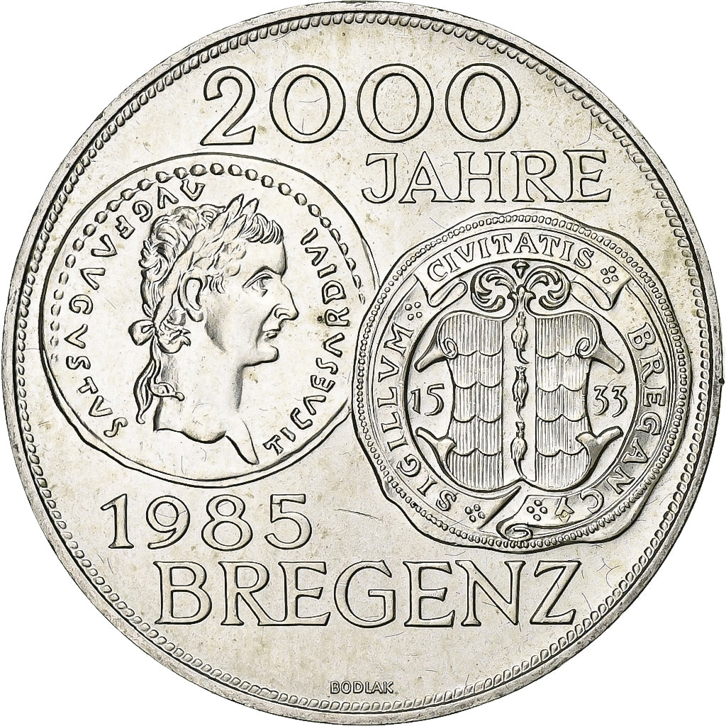 Áustria, 500 Schilling, 1985, Vienna, Prata, MS(60-62), KM:2974