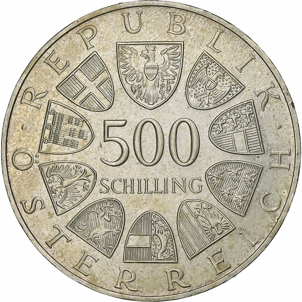 Austria, 500 Schilling, 1986, Vienna, Argento, SPL, KM:2978