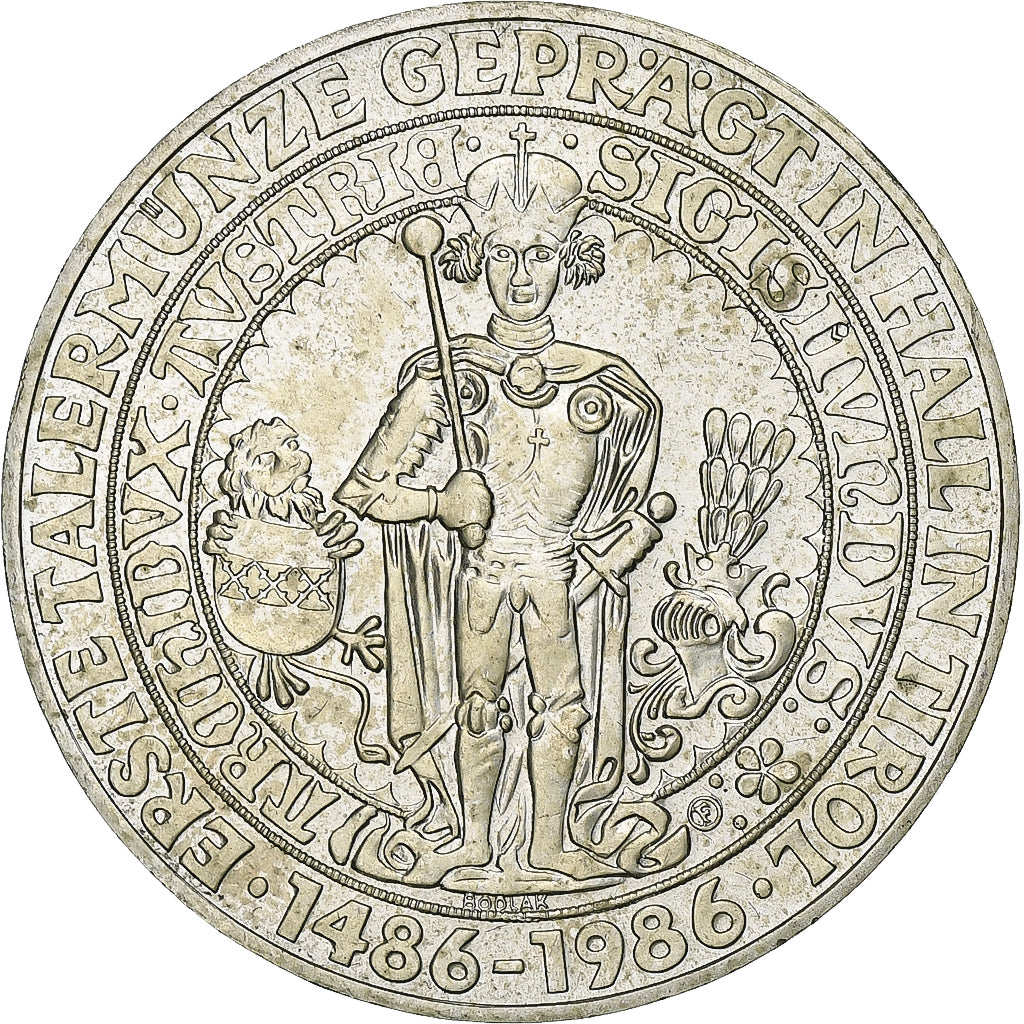 Österreich, 500 Schilling, 1986, Vienna, Silber, VZ, KM:2977