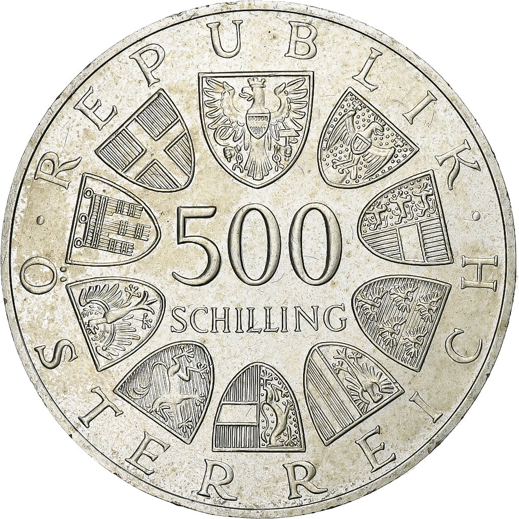 Autriche, 500 Schilling, 1986, Vienne, Argent, SUP, KM:2979