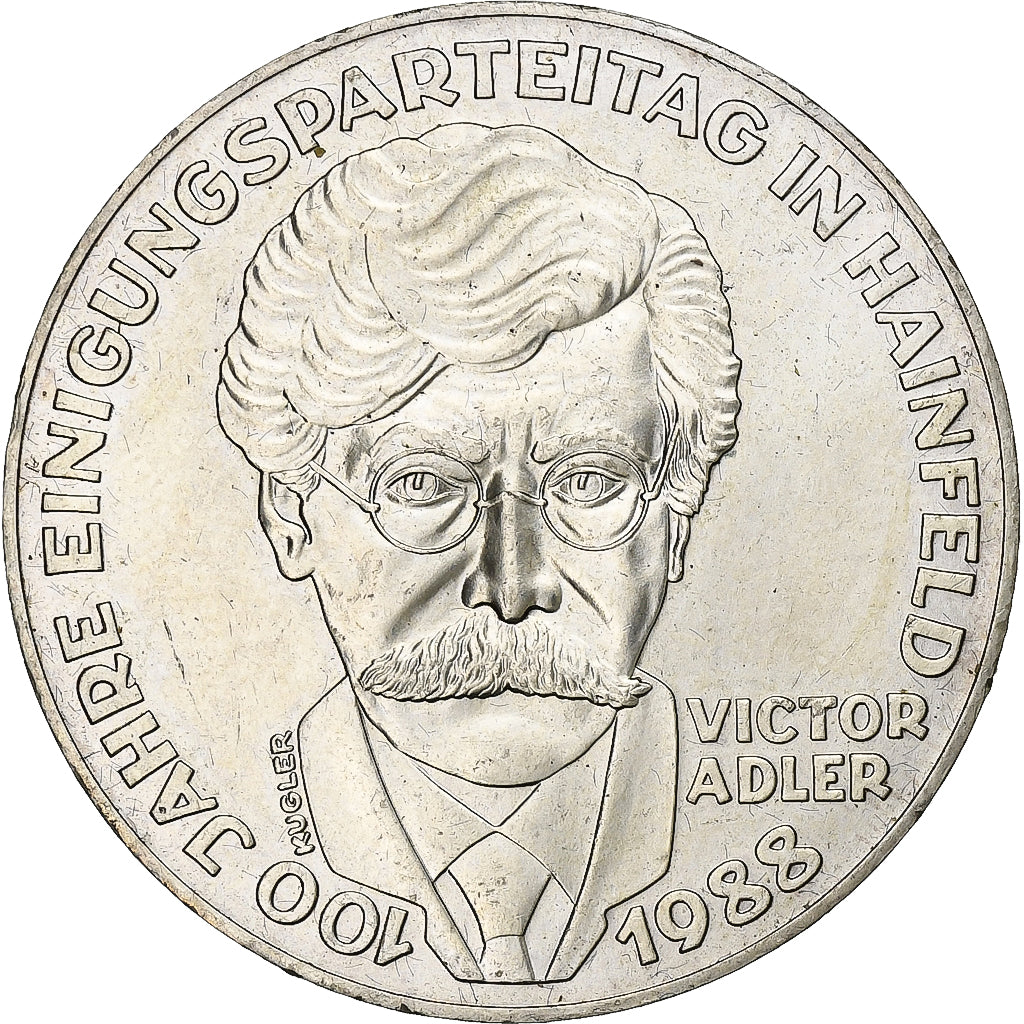 Austria, 500 Schilling, 1988, Vienna, Srebro, MS(63), KM:2986