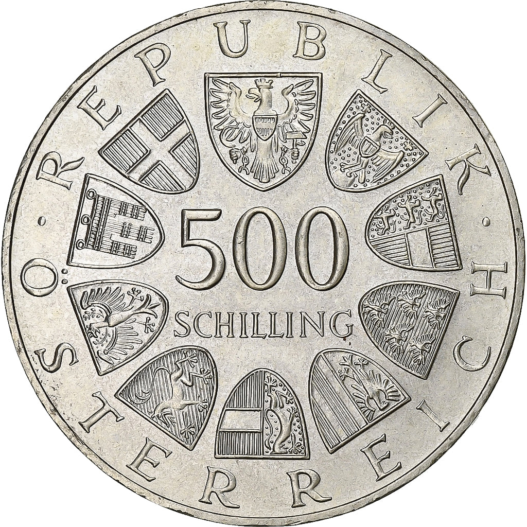 Austria, 500 Schilling, 1988, Vienna, Argento, SPL, KM:2985