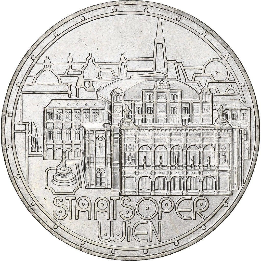 Áustria, 500 Schilling, 1991, Vienna, Prata, MS(63), KM:3002