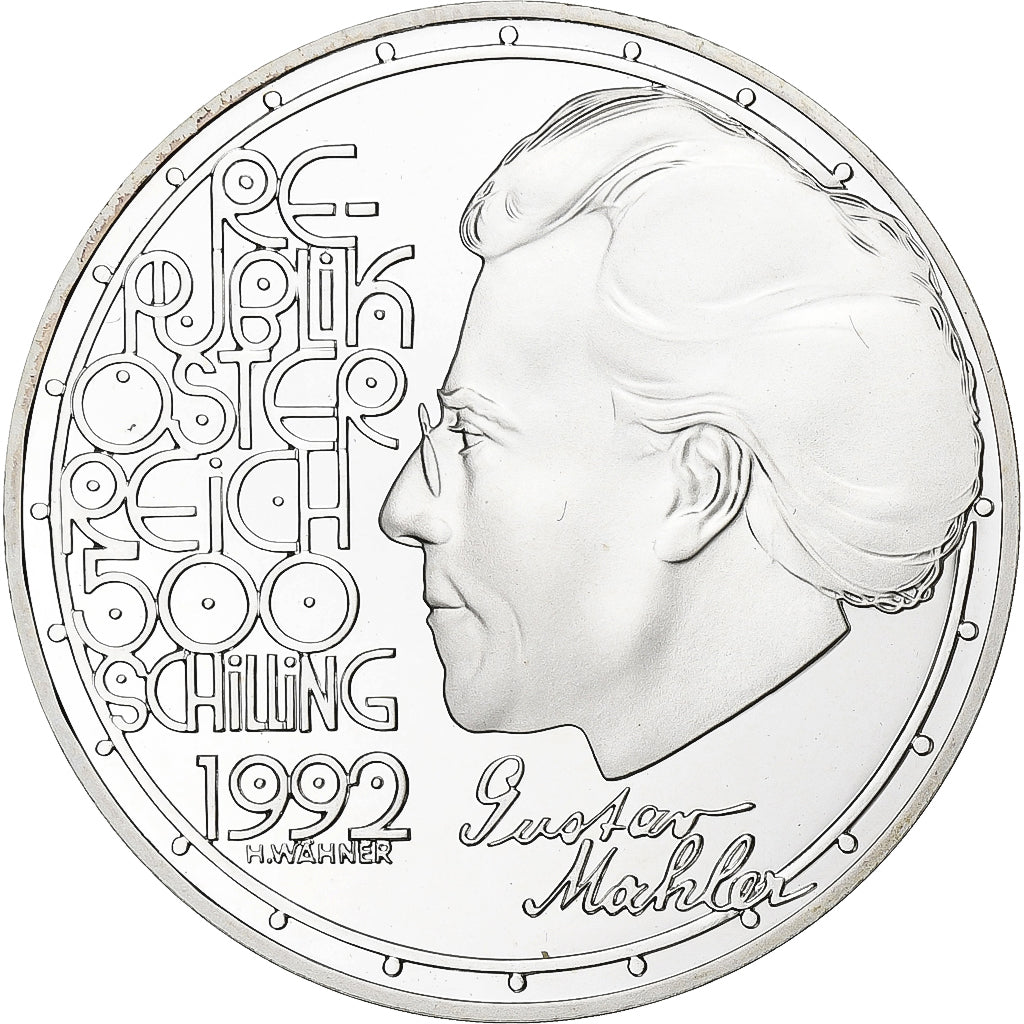 Österreich, 500 Schilling, 1992, Vienna, PP, Silber, UNZ+, KM:3010