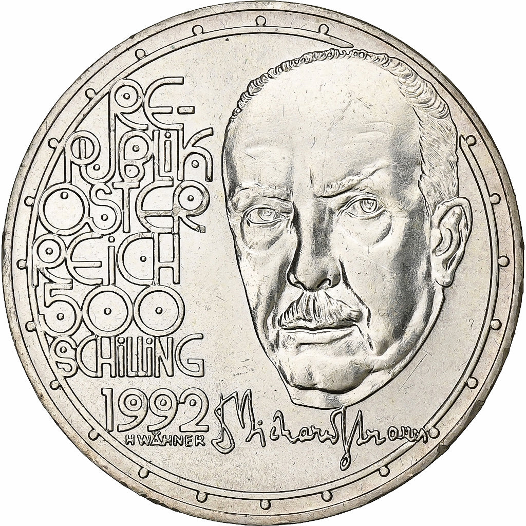 Austria, 500 Schilling, 1992, Vienna, Silver, MS(60-62), KM:3021