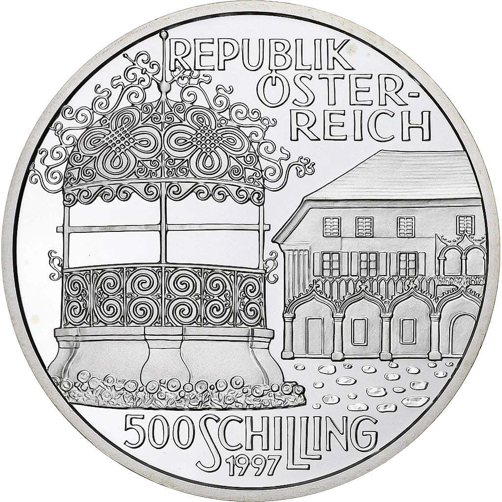Austria, 500 Schilling, 1997, Vienna, Proof, Silver, MS(65-70), KM:3042