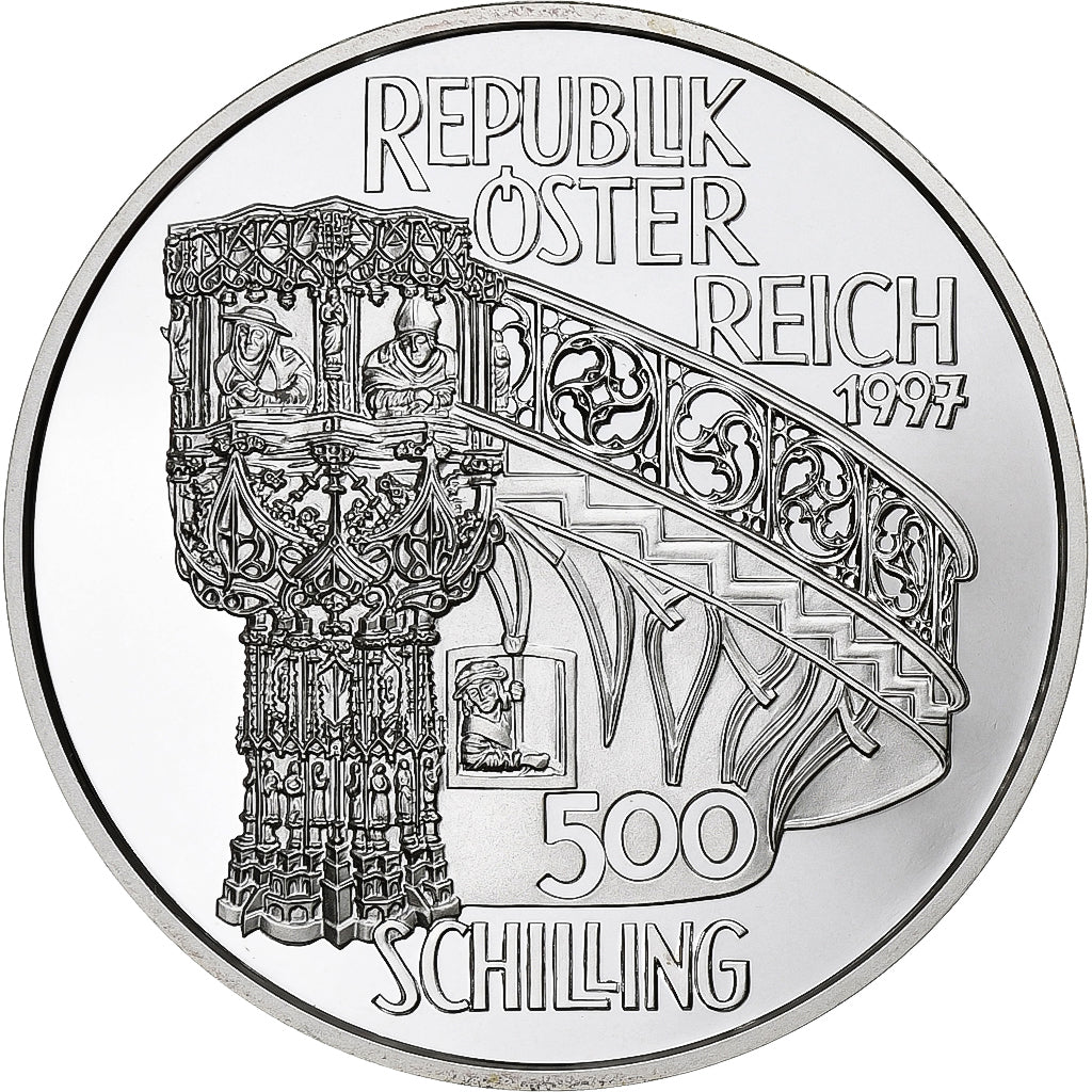 Austria, 500 Schilling, 1997, Vienna, Proof, Silver, MS(65-70), KM:3045