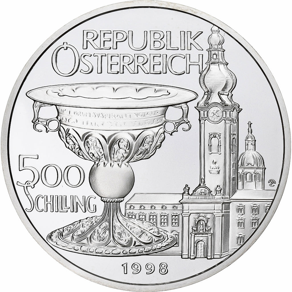 Austria, 500 Schilling, 1998, Vienna, Proof, Silver, MS(65-70), KM:3054