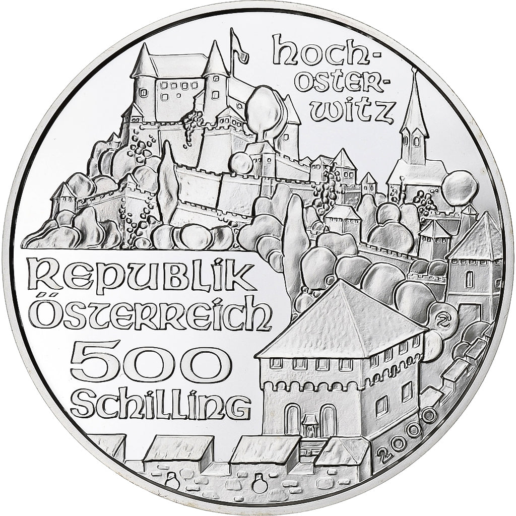 Austria, 500 Schilling, 2000, Vienna, Proof, Silver, MS(65-70), KM:3067