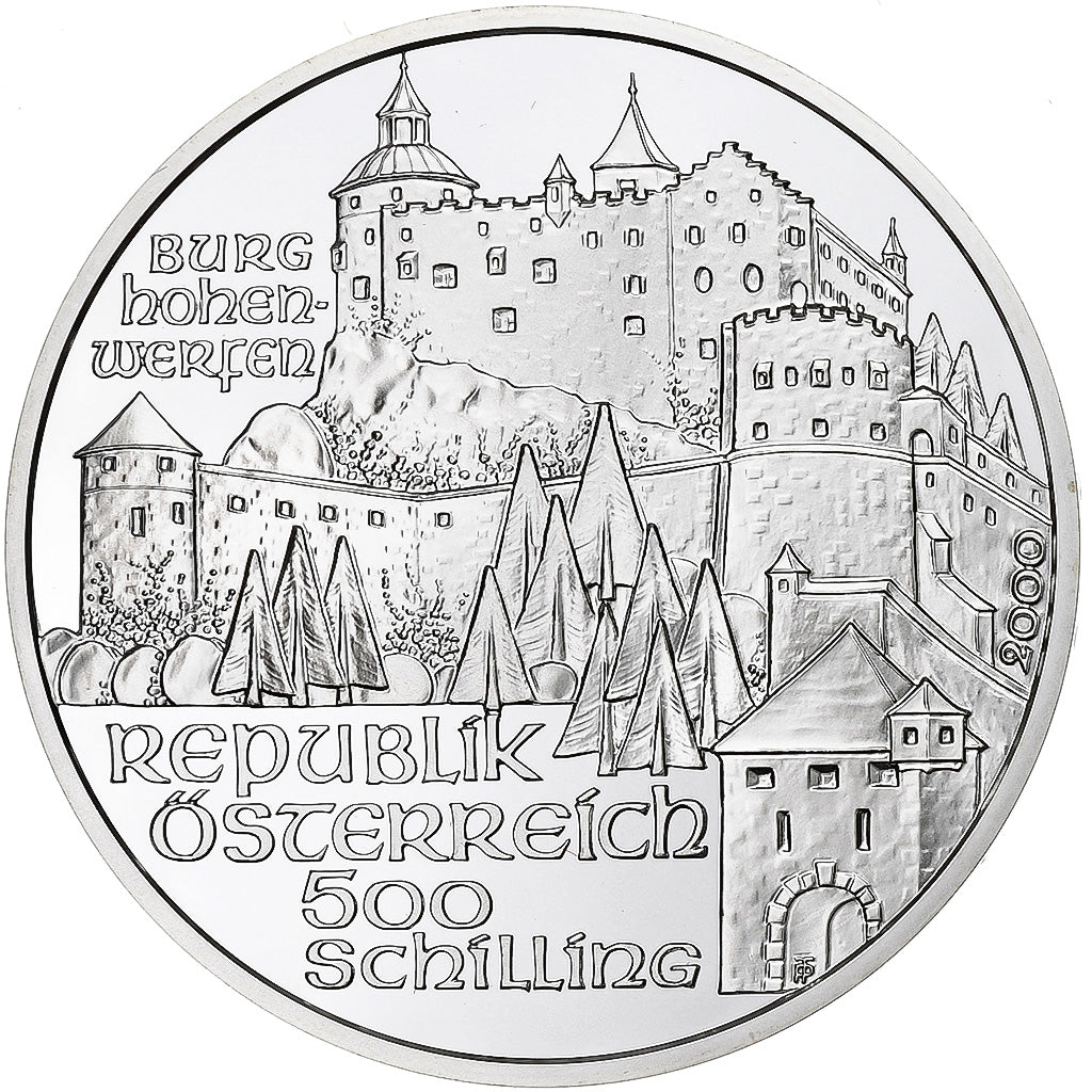 Autriche, 500 Schilling, 2000, Vienne, BE, Argent, FDC, KM:3071