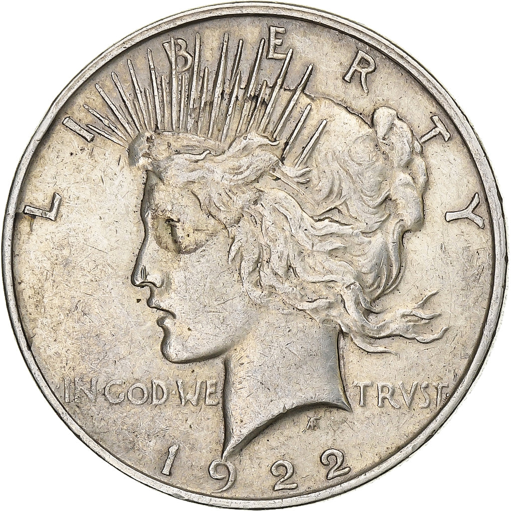 Stati Uniti, Dollar, Peace Dollar, 1922, San Francisco, Argento, BB, KM:150