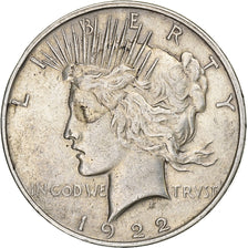 Stati Uniti, Dollar, Peace Dollar, 1922, San Francisco, Argento, BB, KM:150