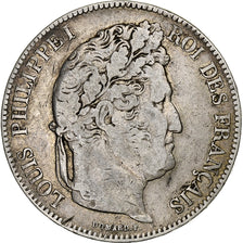 Frankreich, 5 Francs, Louis-Philippe, 1833, Nantes, Silber, S, Gadoury:678