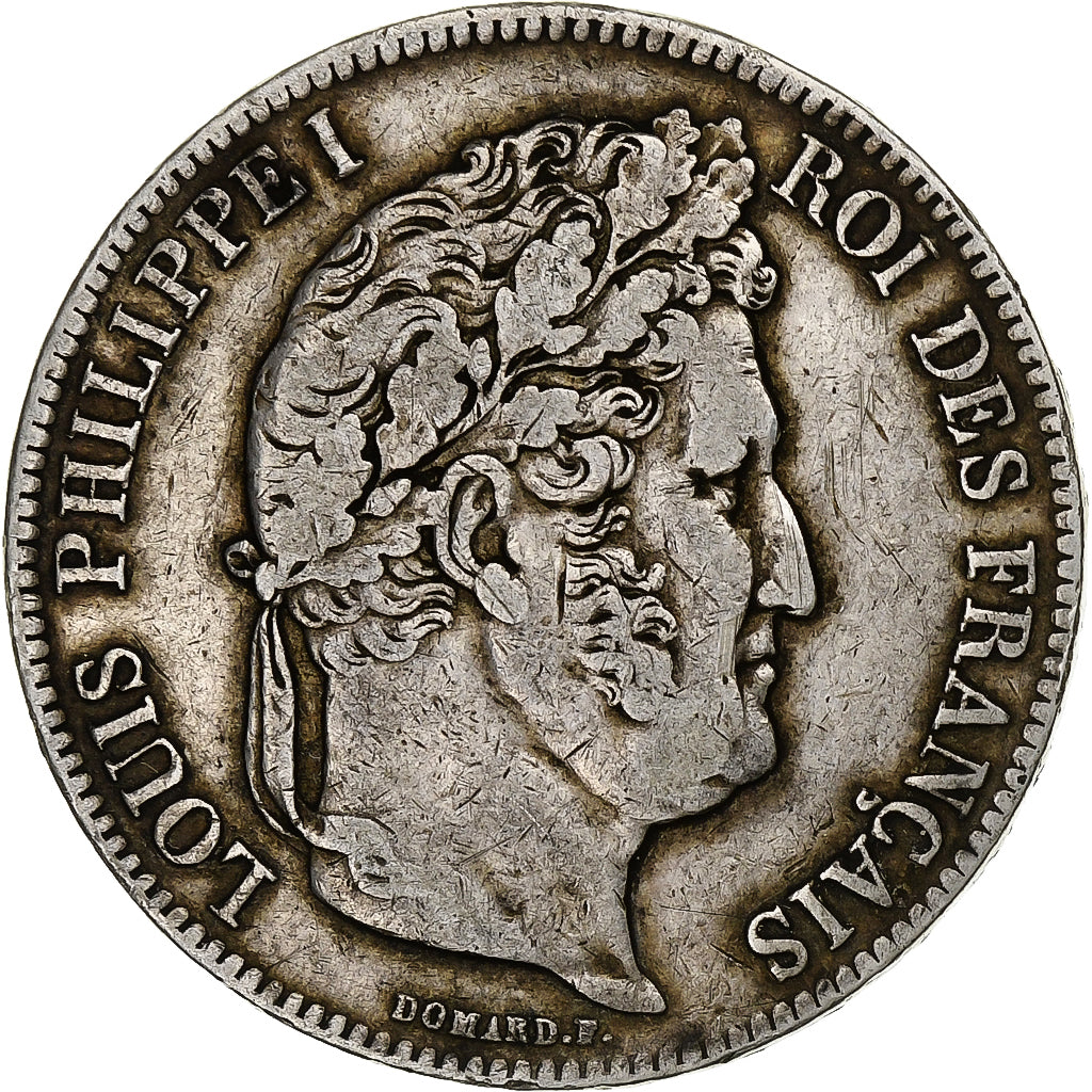 Frankreich, 5 Francs, Louis-Philippe, 1835, Bordeaux, Silber, S, Gadoury:678