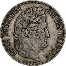 Francia, 5 Francs, Louis-Philippe, 1842, Bordeaux, Argento, MB, Gadoury:678