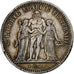 Francia, 5 Francs, Hercule, 1848, Strasbourg, Argento, MB+, Gadoury:683