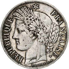 Frankrijk, 5 Francs, Cérès, 1850, Paris, Zilver, FR, Gadoury:719, KM:761.1
