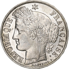 França, 5 Francs, Cérès, 1851, Paris, Prata, EF(40-45), KM:761.1