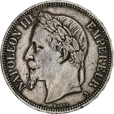 Frankrijk, 5 Francs, Napoléon III, 1869, Paris, Zilver, ZF, Gadoury:739